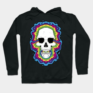 Psychedelic Skull Rainbow Awakening Hoodie